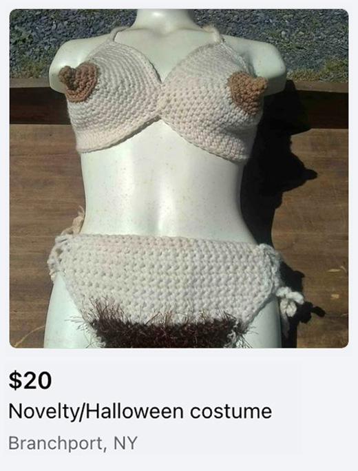 naked costume listing